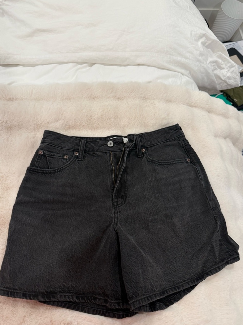 Abercrombie & Fitch Black Denim Women's Shorts